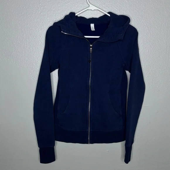 LULULEMON SCUBA HOODIE HEATHERED HERO BLUE JACKET - Picture 3 of 9